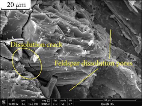 Pore Types And Filling Mineral Compositional Characteristics Of The