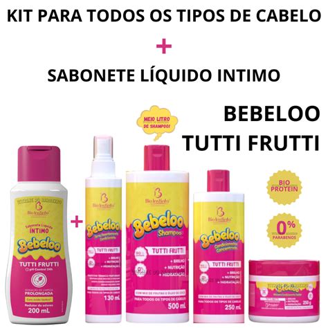 Kit Completo Sabonete Intimo E Cabelo Bebeloo Tutti Frutti Shopee