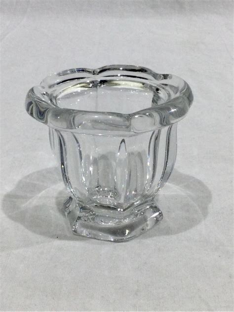 Proantic Baccarat Crystal Mustard Dish