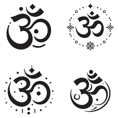 Aum Ohm Om Images Om Sun Symbol Tattoo Designs Vectors