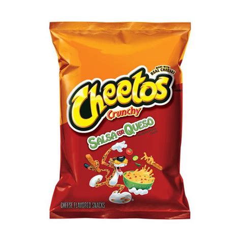 Cheetos Crunchy Salsa Con Queso Cheese Flavored Snacks 9 Oz 12 Liked On Polyvore Featuring