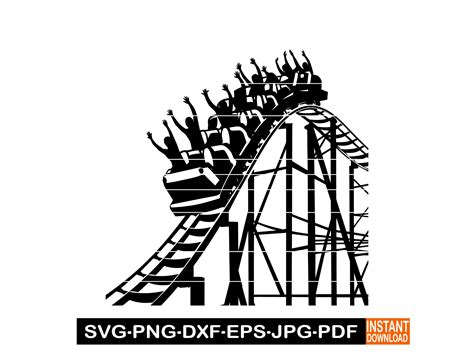 Roller Coaster Svg Png Dxf Roller Coaster Clipart Roller Coaster