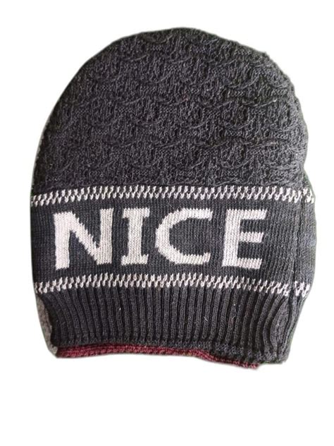 Nice Gray Man Woolen Cap Winter Size Medium At Piece In New