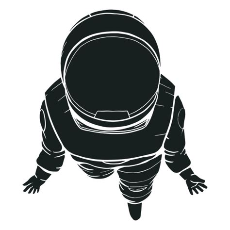 Draufsicht Astronaut Silhouette Transparenter Png Und Svg Vektor