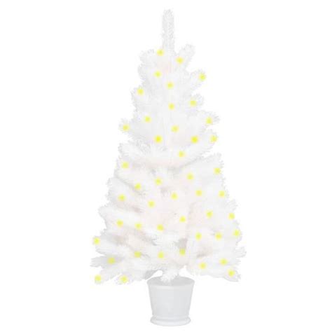 Sapin De No L Artificiel Avec Led Blanc Cm Haute Qualit Cyanshop