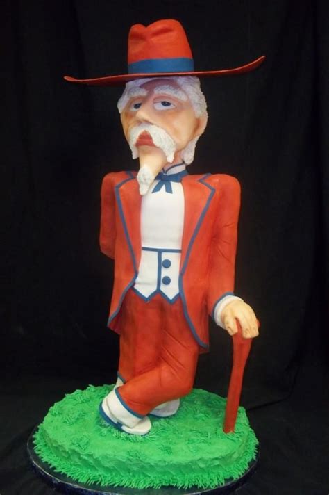 3D Ole Miss Colonel Reb - CakeCentral.com