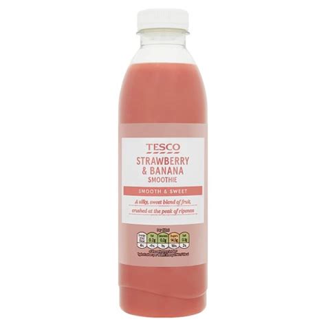 Tesco Strawberry And Banana Smoothie 750ml Tesco Potraviny