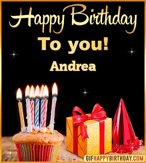 Happy Birthday Andrea GIF Images