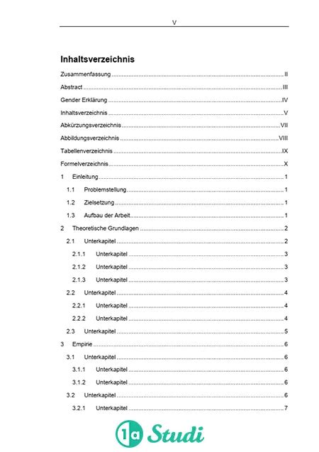 Bachelorarbeit Abk Rzungsverzeichnis Abk Richtig Nutzen A Studi