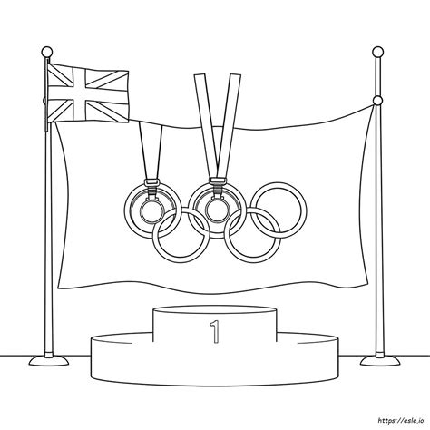 Olympic Medal Colouring Pages