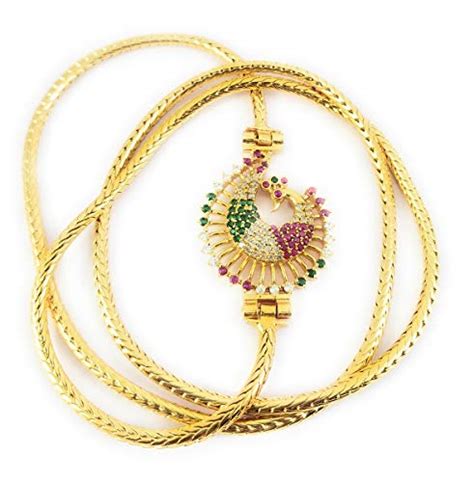 Bfj One Gram Gold Chain Thali Mangalya Chain For Womenpack Of 1