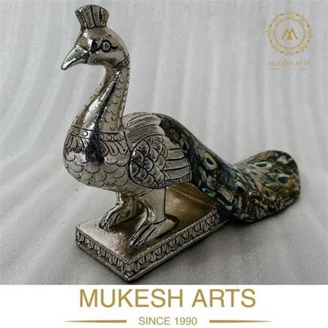 Silver Peacock Statue At Rs 30000 Silver Sculpture In Udaipur Id 2852038360633