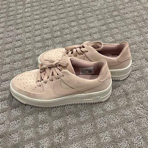 Light Pink Nike Air Force 1s (Suede) - Gem