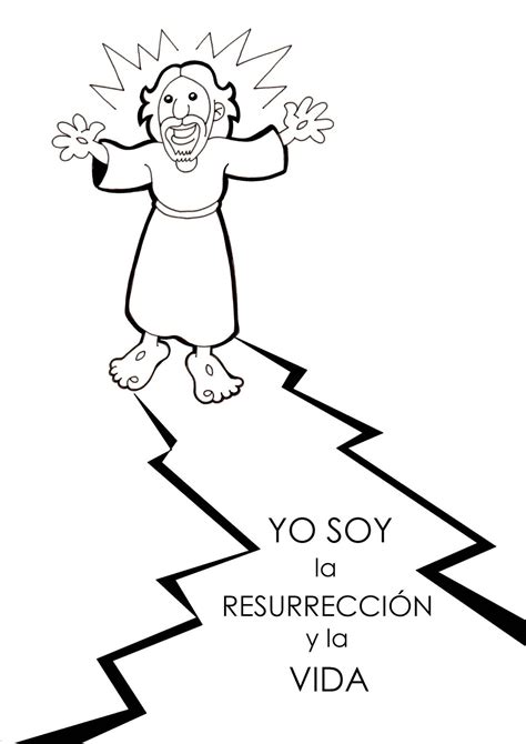 DIBUJO: Yo soy la resurrección y la Vida - Educacion Religiosa