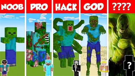 Minecraft Real Life Zombie House Build Challenge Noob Vs Pro Vs