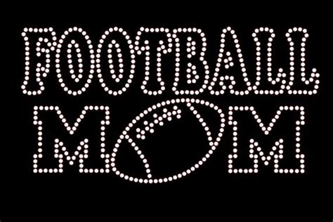 Items Similar To Football Mom Rhinestone Transfer Diy Add Some Sparkle And Bling To Your