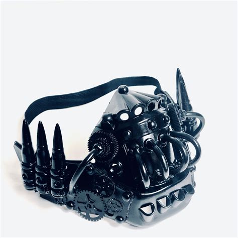Mens Steampunk Respirator Cosplay Mouthguard Black – Masquerade Store