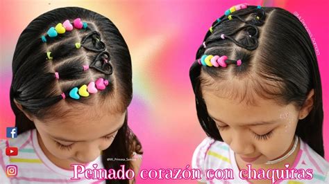 Hermoso Peinado Con Coraz N Y Chaquiras F Cil Y Bonito Hairstyles For