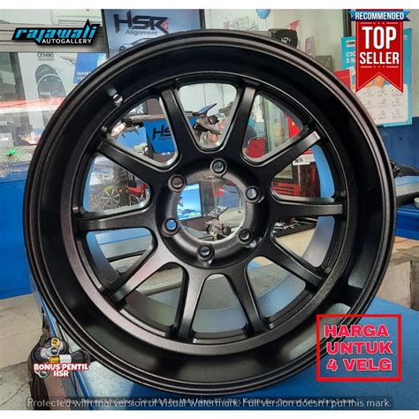 Jual Velg Mobil Murah Hsr Toboali Black Ring Untuk Pajero Fortuner