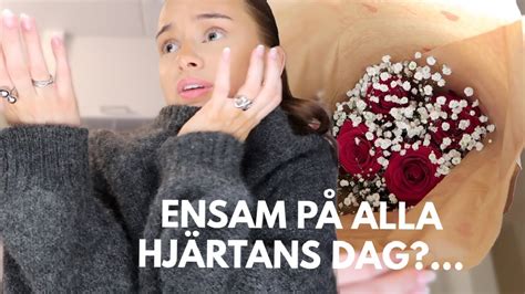 ENSAM PÅ ALLA HJÄRTANS DAG VLOGG YouTube