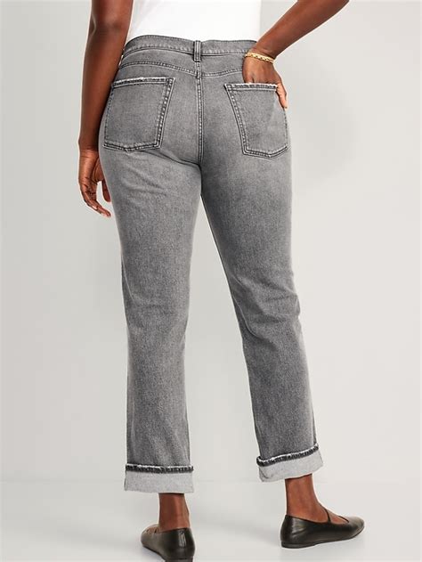 Mid Rise Boyfriend Straight Jeans Old Navy