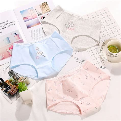 Hui Guan Janpan Style Cartoon Girls Panties Cotton Underwear Women