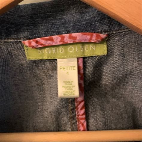 Sigrid Olsen Jackets Coats Sigrid Olsen Denim Jacket Poshmark