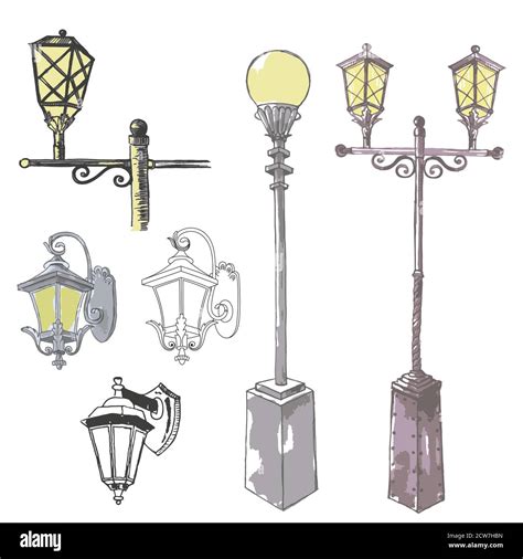 Street Lamp Post Drawing