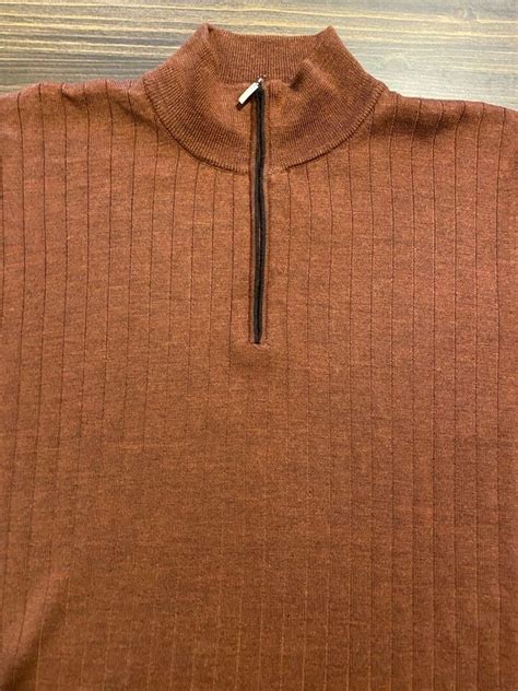 Vintage Toscano Sweater Pullover Mens L Large Merino Wool Crew Neck