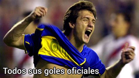 Todos Los Goles Oficiales De Guillermo Barros Schelotto En Boca YouTube