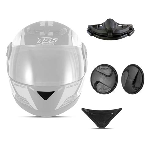 Kit Reposição Para Capacete Pro Tork Evolution G4 a G7 Narigueira Trava