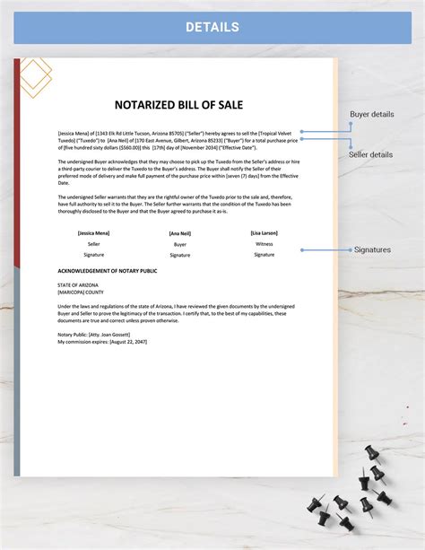 Free Notarized Bill Of Sale Form Pdf Word Eforms Bank Home