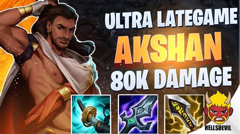 Wild Rift Intense Ultra Lategame Akshan 80k Damage Challenger