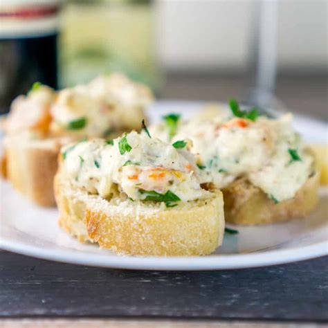 Crusty Baguette with Seafood Spread - Party Appetizer | Babaganosh