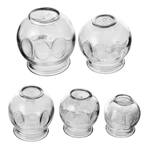 Glass Fire Cup Set 5 Pcs MassageCupping