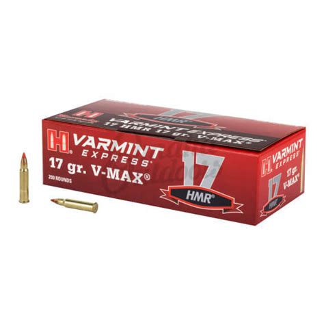 Hornady Varmint Express Hmr Gr V Max Rimfire Ammo Rounds