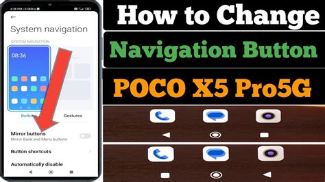 How To Change Navigation Button In Poco X5 Pro 5G Phone Button Change