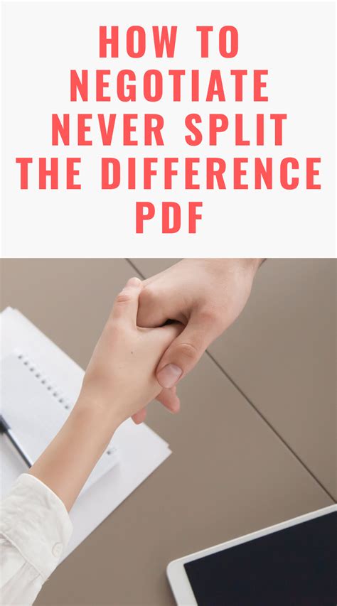 How To Negotiate Never Split The Difference Pdf This Summary Offers