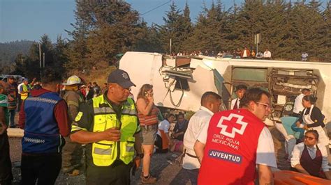 Accidente En La México Toluca Hoy Autobús De Pasajeros Vuelca Y Deja Varios Muertos N