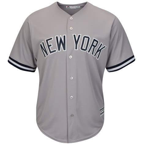 Majestic New York Yankees Cool Base MLB Trikot Road Grau | TAASS.com ...