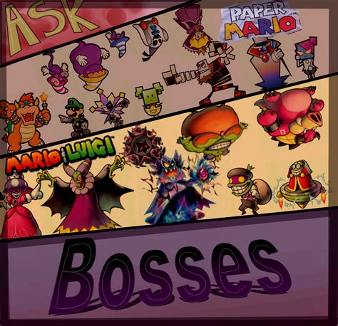 Ask Paper Mario and Luigi Bosses by mariogamesandenemies on DeviantArt