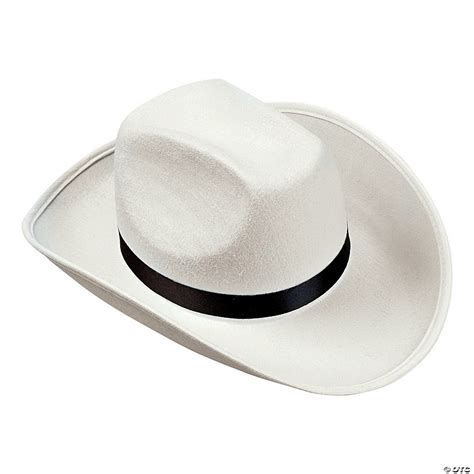 Adult's White Cowboy Hat