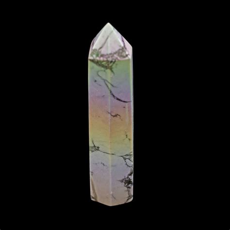 Angel Aura Howlite Point Crystal Vaults