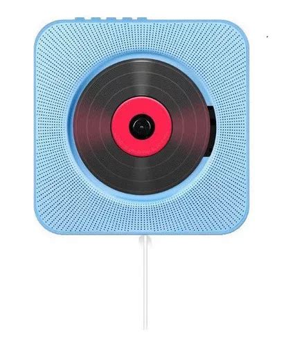 Reproductor Cd Port Til Con Altavoz Hi Fi Bluetooth Monta A Color Azul