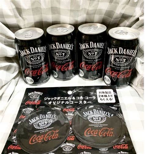 Coca Cola ジャックダニエル＆コカコーラ 350ml缶4缶＆オリジナルコースターセットコカ・コーラ｜売買されたオークション情報、yahooの商品情報をアーカイブ公開