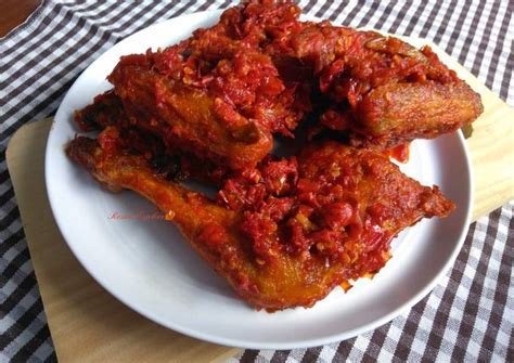 Resep Ayam Bumbu Balado Sambal Lado Ala Warung Nasi Padang Oleh Resna