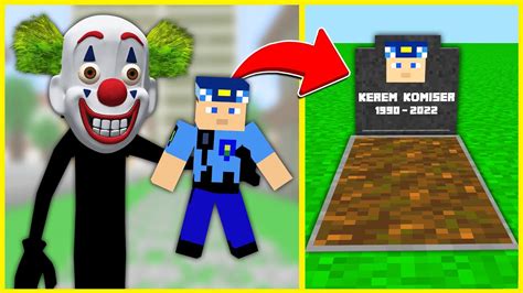 KORKUNÇ PALYAÇO KEREM KOMİSER İ ÖLDÜRDÜ Minecraft ZENGİN FAKİR