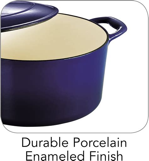 Tramontina Enameled Cast Iron 7 qt / 6.62-Litres Covered Dutch Oven ...