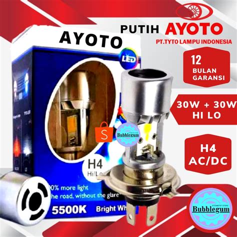 Jual Lampu Depan Ayoto M A Motor Mobil Vixion H Led Ac Dc Bulan