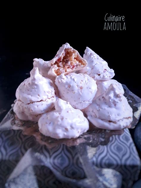 Meringues Aux Amandes Et Aux Fraises S Ch Es Culinaire Amoula